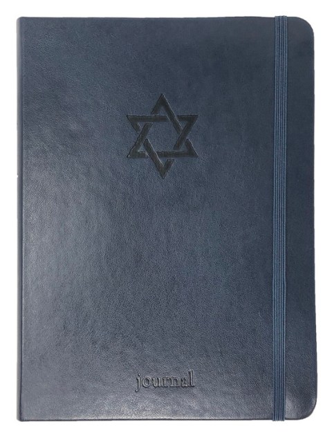 The Star of David Essential Journal (Navy LeatherLuxe®)