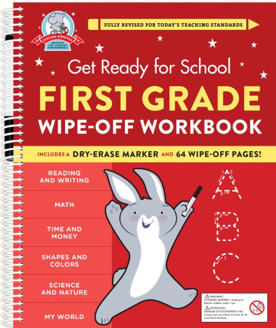 Get Ready for School: First Grade Wipe-Off Workbook